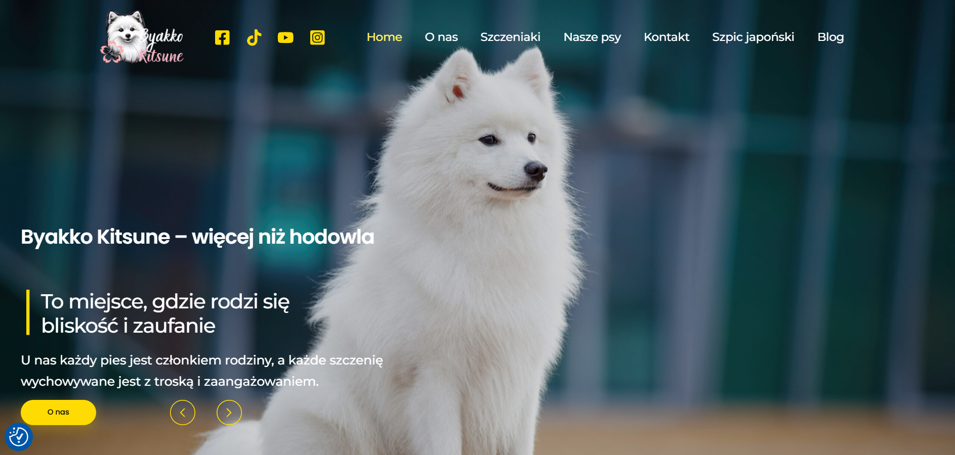 strona internetowa dla hodowli psów